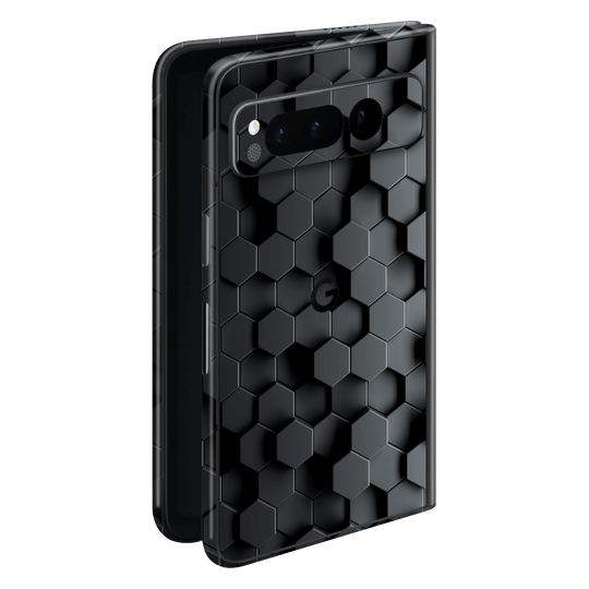 Google Pixel FOLD (2023) Print Printed Custom SIGNATURE Hexagonal Reaction Skin Wrap Sticker Decal Cover Protector by EasySkinz | EasySkinz.com