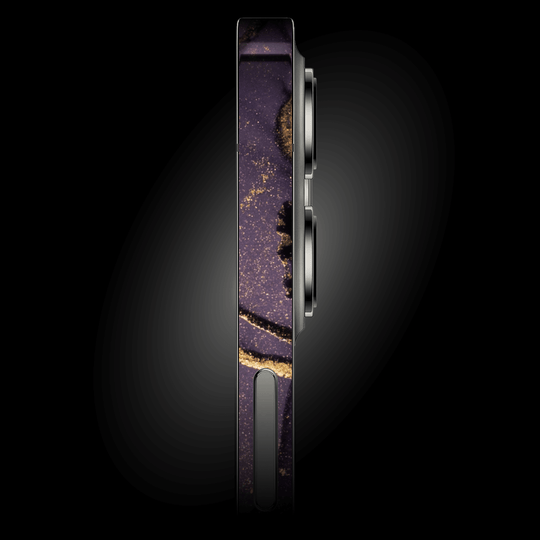 iPhone 15 PRO SIGNATURE AGATE GEODE Purple-Gold Skin - Premium Protective Skin Wrap Sticker Decal Cover by QSKINZ | qskinnz.com