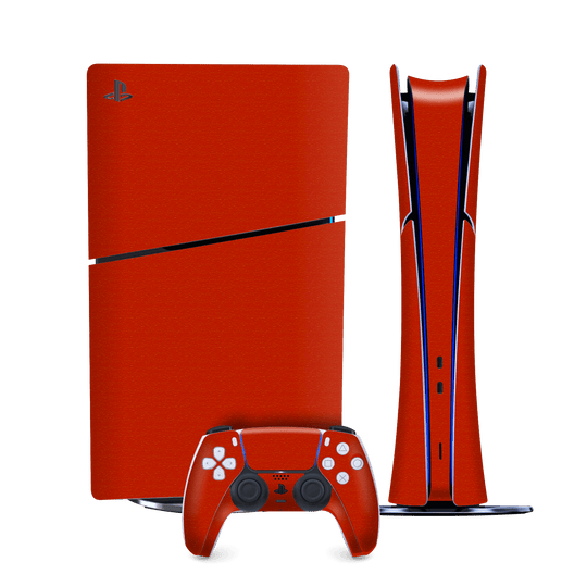 PS5 SLIM DIGITAL EDITION (PlayStation 5 SLIM) Luxuria Red Cherry Juice Matt 3D Textured Skin Wrap Sticker Decal Cover Protector by QSKINZ | qskinnz.com