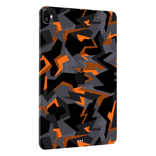 iPad Pro 11” (M4) Print Printed Custom SIGNATURE Sharp-Edged Orange Camo Camouflage Skin Wrap Sticker Decal Cover Protector by QSKINZ | qskinnz.com
