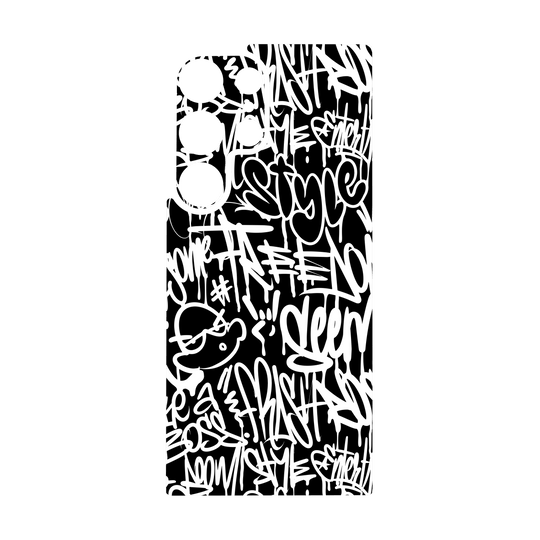 Galaxy S24 ULTRA Qcaze - SIGNATURE Monochrome Graffiti (Case + Skin Kit)