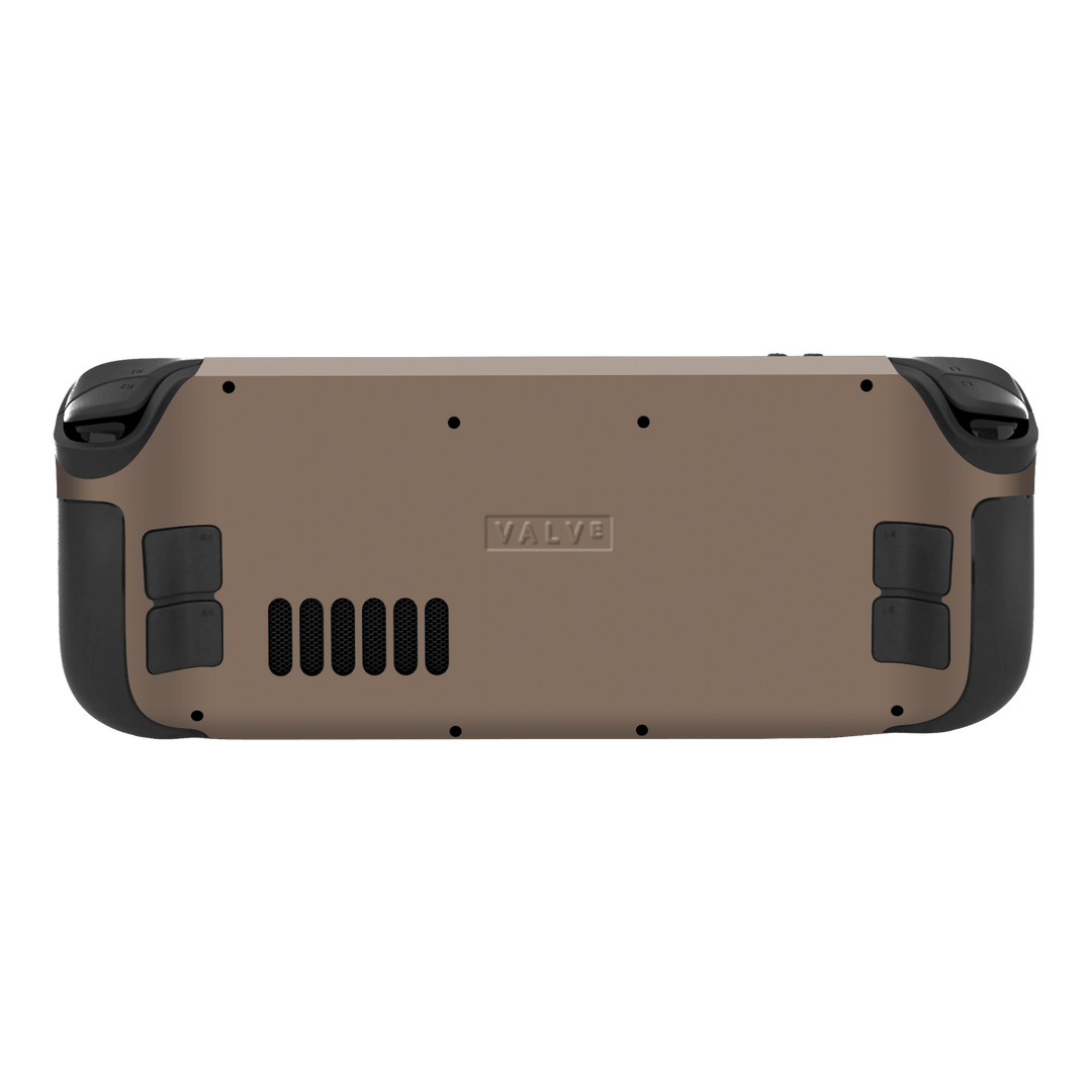 Steam Deck Oled Soft-Touch Matte StealthMatte Mocha Taupe Neutral Skin Wrap Sticker Decal Cover Protector by QSKINZ | qskinnz.com