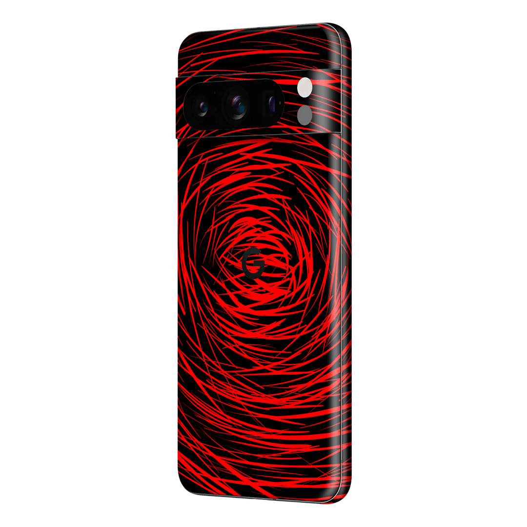 Pixel 8 PRO Print Printed Custom SIGNATURE Quasar Red Mesh Skin Wrap Sticker Decal Cover Protector by QSKINZ | qskinnz.com