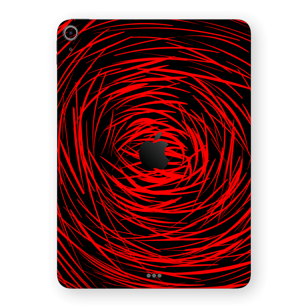 iPad Air 13” (M2) Print Printed Custom SIGNATURE Quasar Red Mesh Skin Wrap Sticker Decal Cover Protector by QSKINZ | qskinnz.com