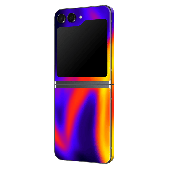 Samsung Galaxy Z Flip 5 Print Printed Custom SIGNATURE Infrablaze Infrared Thermal Neon Skin Wrap Sticker Decal Cover Protector by QSKINZ | qskinnz.com
