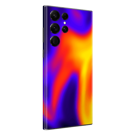 Samsung Galaxy S23 ULTRA Print Printed Custom SIGNATURE Infrablaze Infrared Thermal Neon Skin Wrap Sticker Decal Cover Protector by QSKINZ | qskinnz.com