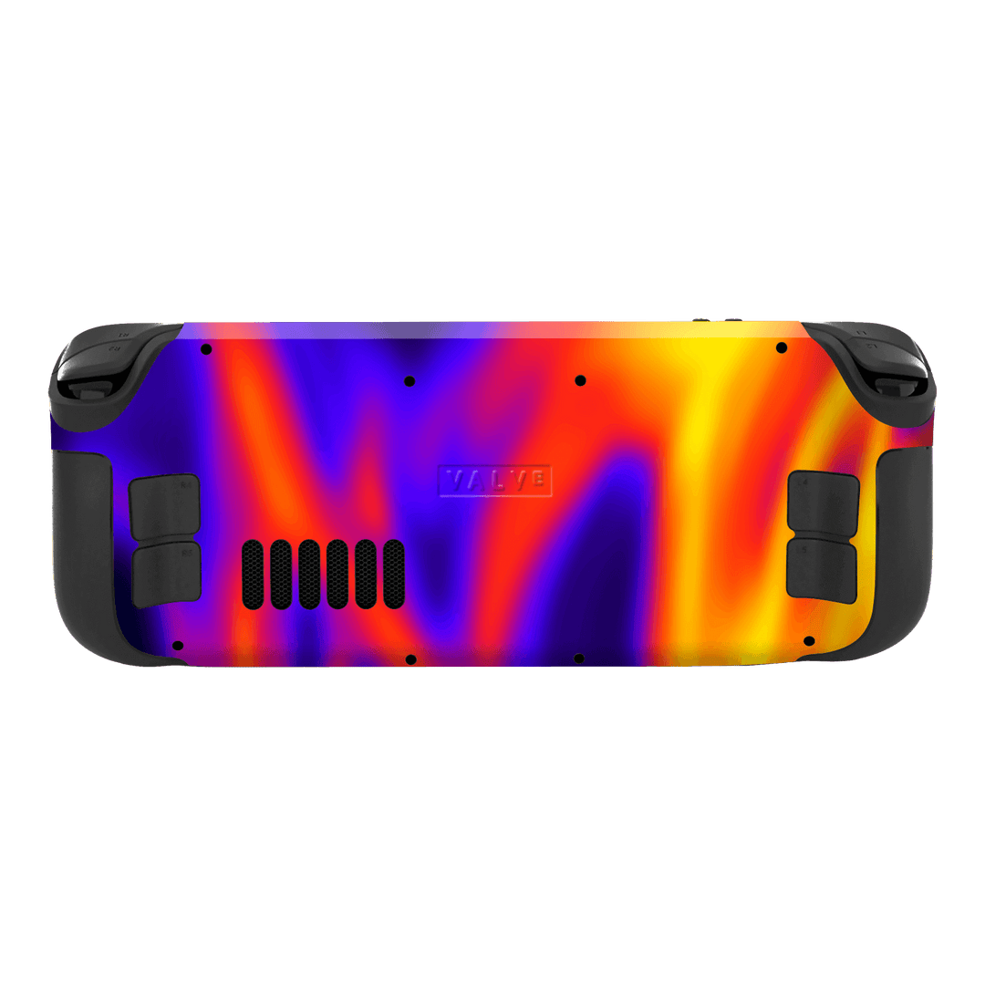 Steam Deck OLED Print Printed Custom SIGNATURE Infrablaze Infrared Thermal Neon Skin Wrap Sticker Decal Cover Protector by QSKINZ | qskinnz.com