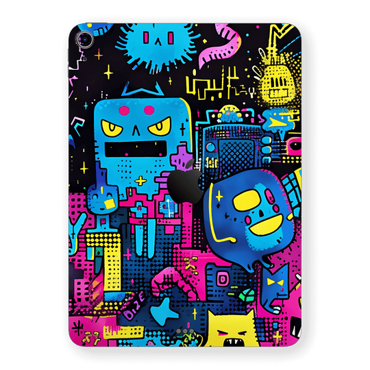 iPad Air 11” (M2) Print Printed Custom SIGNATURE Arcade Rave Gaming Gamer Pixel Skin Wrap Sticker Decal Cover Protector by QSKINZ | qskinnz.com