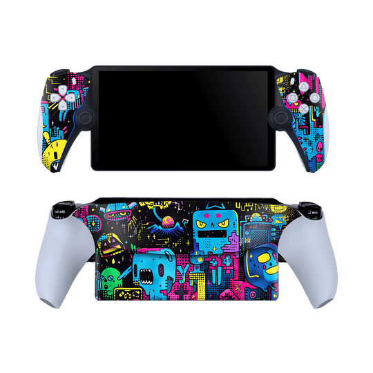 PlayStation PORTAL Print Printed Custom SIGNATURE Arcade Rave Gaming Gamer Pixel Skin Wrap Sticker Decal Cover Protector by QSKINZ | qskinnz.com