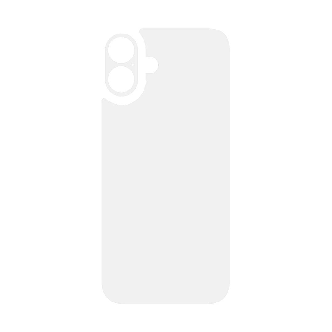 iPhone 16 Plus Qcaze - Soft-Touch POLAR White StealthMatte (Case + Skin Kit)
