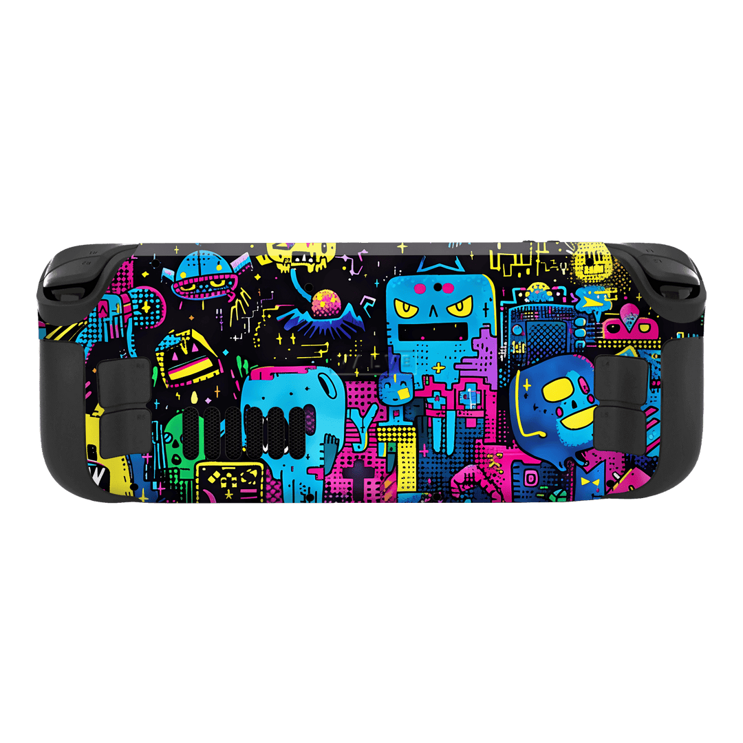 Steam Deck OLED Print Printed Custom SIGNATURE Arcade Rave Gaming Gamer Pixel Skin Wrap Sticker Decal Cover Protector by QSKINZ | qskinnz.com