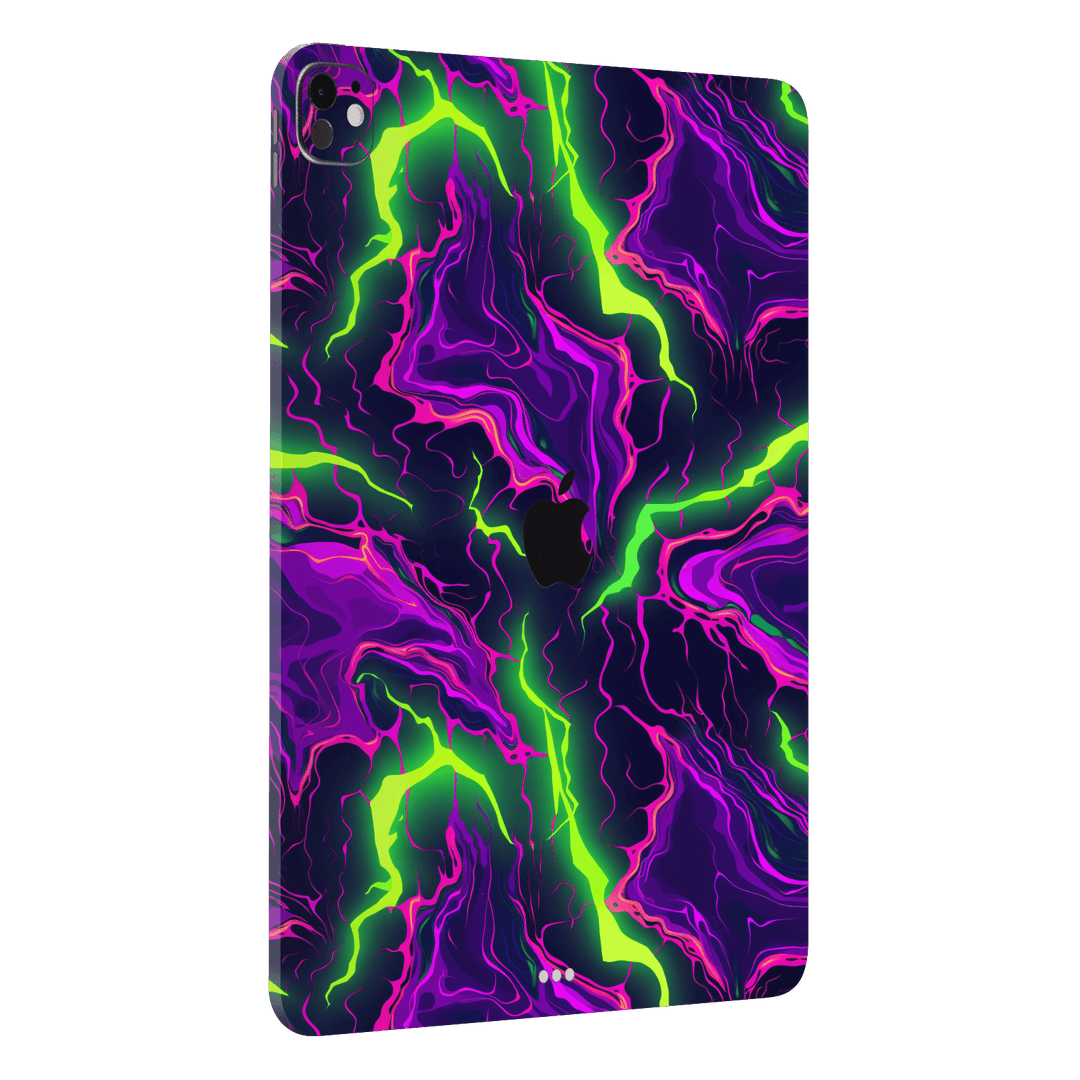 iPad Pro 11” (M4) Print Printed Custom SIGNATURE Twisterra Twist Neon Purple Yellow Green Anime Skin Wrap Sticker Decal Cover Protector by QSKINZ | qskinnz.com