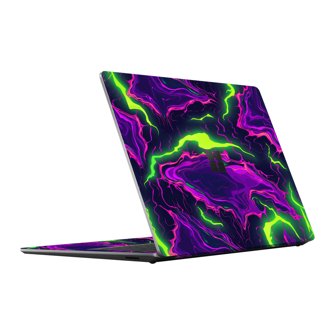 Surface Laptop 5, 15" Print Printed Custom SIGNATURE Twisterra Twist Neon Purple Yellow Green Anime Skin Wrap Sticker Decal Cover Protector by QSKINZ | qskinnz.com