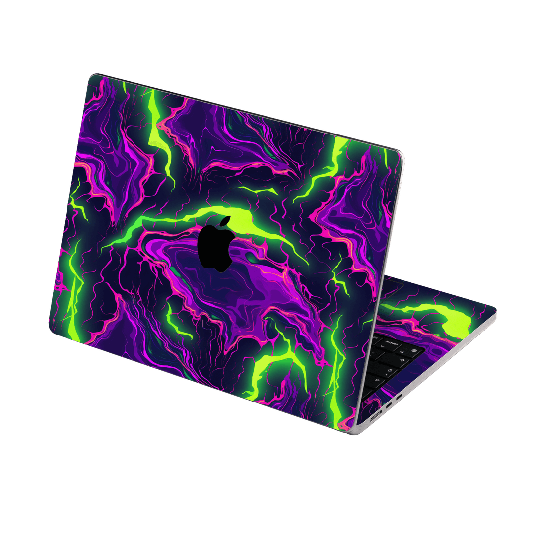 MacBook AIR 13.6" (2022/2024) Print Printed Custom SIGNATURE Twisterra Twist Neon Purple Yellow Green Anime Skin Wrap Sticker Decal Cover Protector by QSKINZ | qskinnz.com