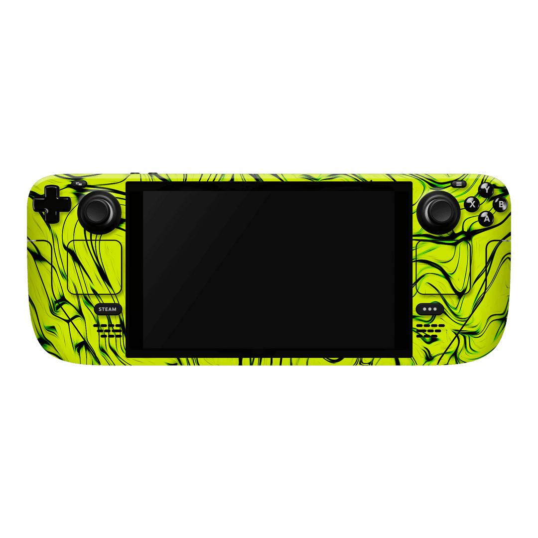 Steam Deck Print Printed Custom SIGNATURE Hypnotic Green Electric Jade Skin Wrap Sticker Decal Cover Protector by QSKINZ | qskinnz.com