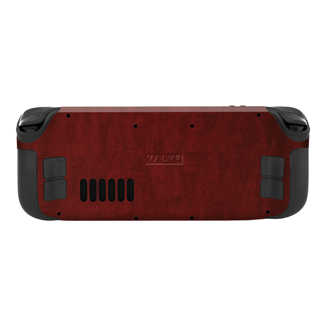 Steam Deck Scarlet Red Wood Wooden Satin Skin Wrap Sticker Decal Cover Protector by QSKINZ | qskinnz.com