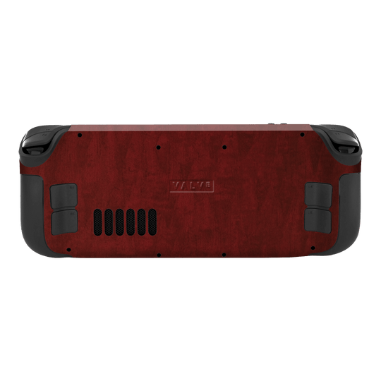 Steam Deck Scarlet Red Wood Wooden Satin Skin Wrap Sticker Decal Cover Protector by QSKINZ | qskinnz.com