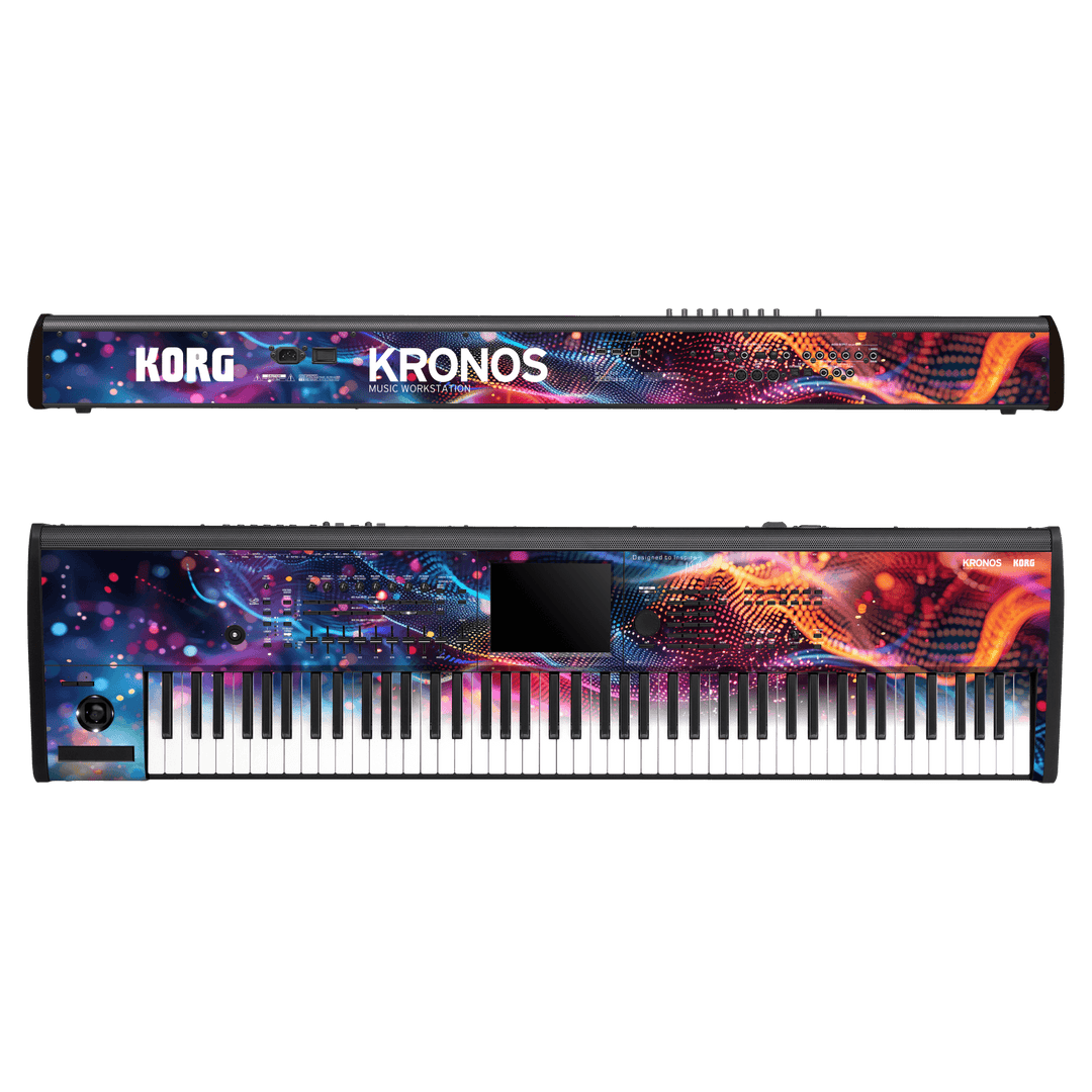 Korg Kronos 2 Music Workstation (88 keys) Jordan Rudess Collection Velocity Rift Skin, Wrap, Decal by Keyskinz | qskinnz.com