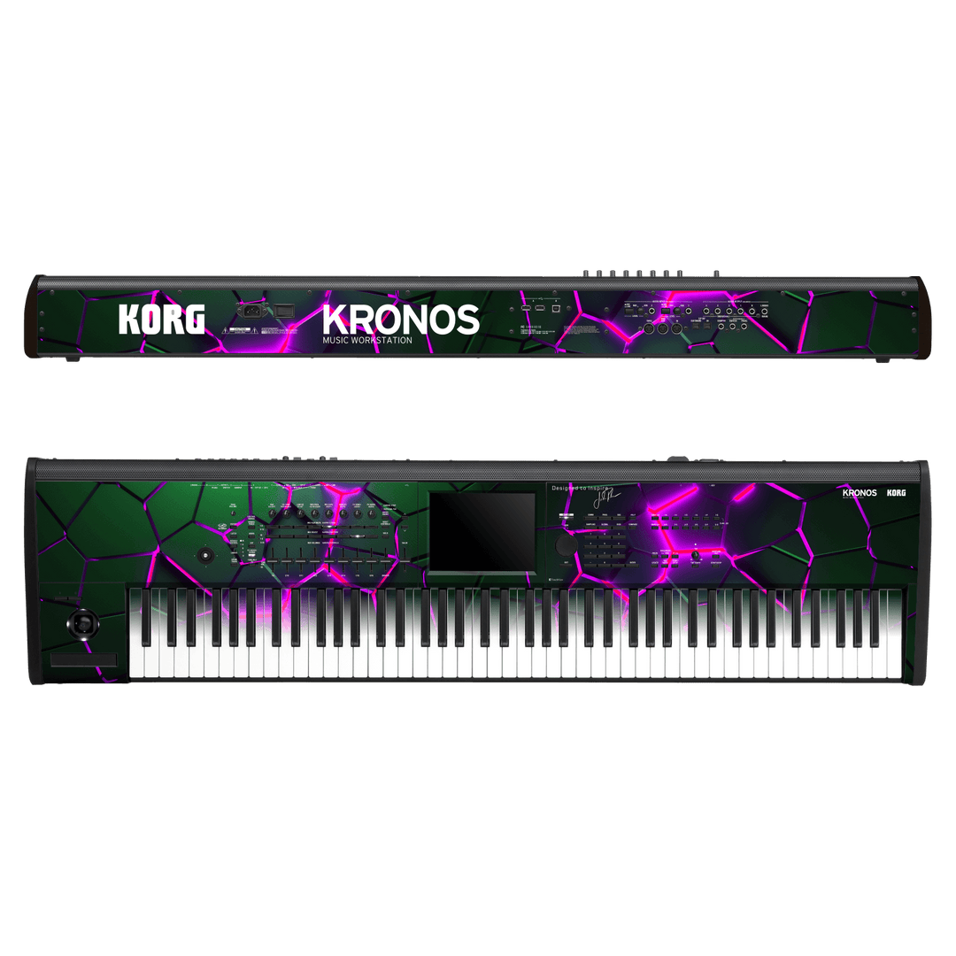 Korg Kronos 2 Music Workstation (88 keys) Jordan Rudess Collection Purple Core Skin, Wrap, Decal by Keyskinz | qskinnz.com