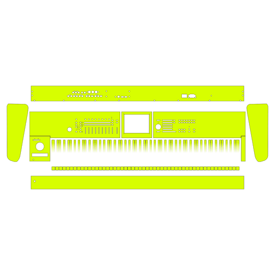 KORG Kronos 2 Music Workstation (88 keys) SIGNATURE Hexagonal Reaction Skin