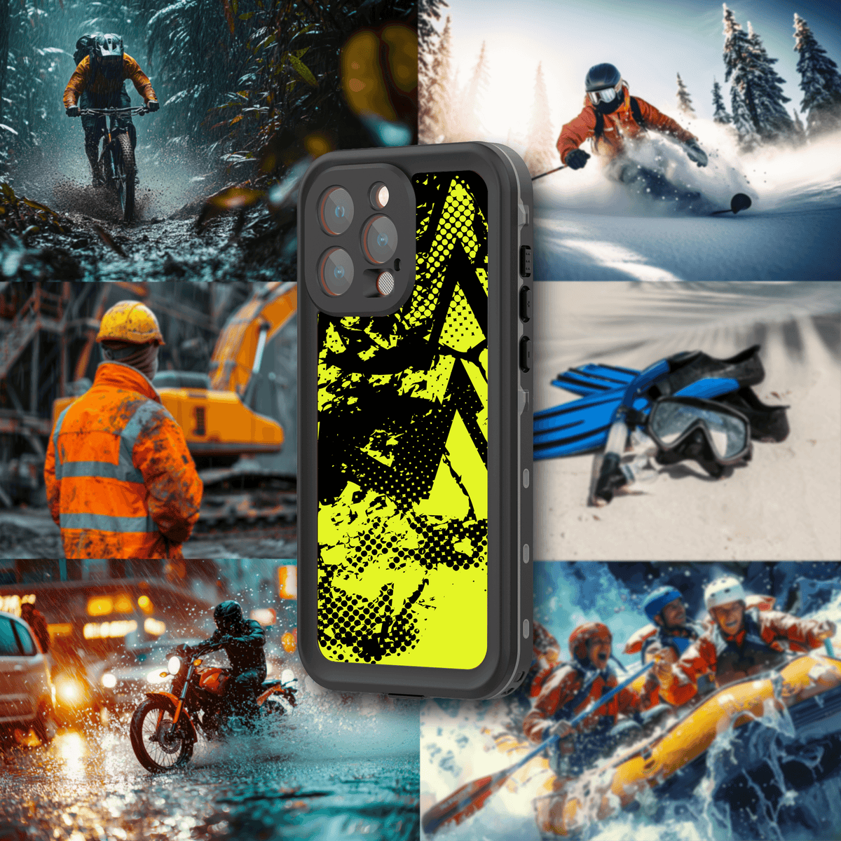 Custom IP68 Waterproof Case for iPhone 16 Plus