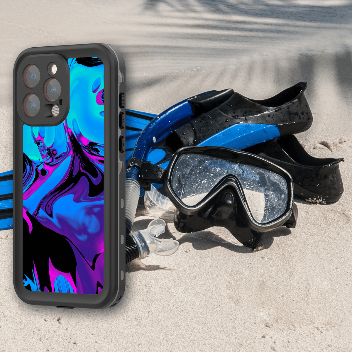 Custom IP68 Waterproof Case for iPhone 16 Plus