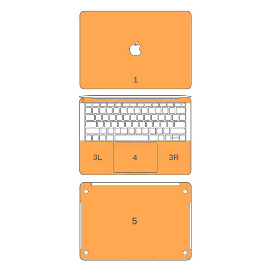 MacBook PRO 16" (2019) SIGNATURE AGATE GEODE Royal Green-Gold Skin
