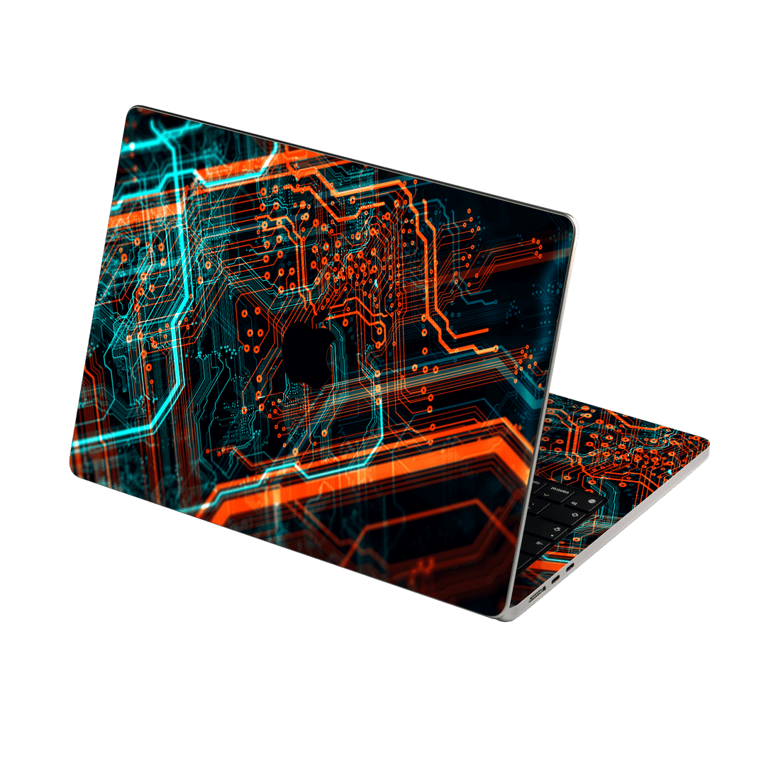 MacBook Air 13.6” (2022, M2) Print Printed Custom SIGNATURE NEON PCB Board Skin Wrap Sticker Decal Cover Protector by EasySkinz | EasySkinz.com