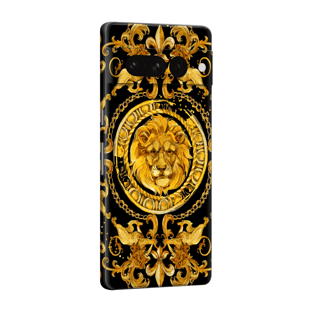 Google Pixel 7 PRO (2022) Print Printed Custom Signature Baroque Gold Ornaments Skin Wrap Sticker Decal Cover Protector by EasySkinz | EasySkinz.com