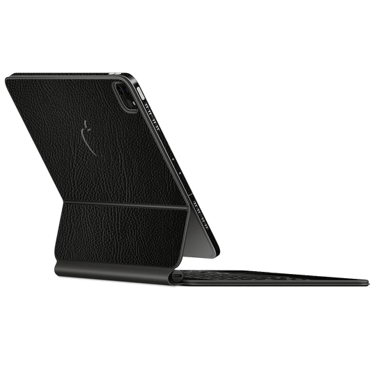 Magic Keyboard for iPad Pro 12.9" M1 (5th Gen, 2021) Luxuria Riders Black Leather Jacket 3D Textured Skin Wrap Sticker Decal Cover Protector by EasySkinz