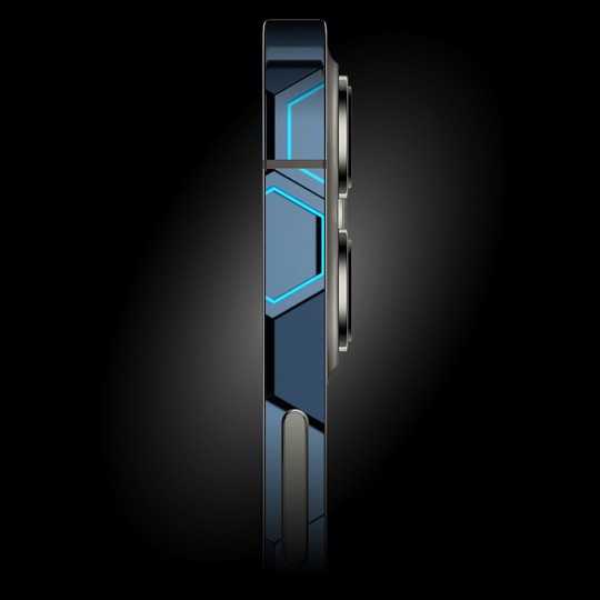 iPhone 13 SIGNATURE Blue Hexagon Skin - Premium Protective Skin Wrap Sticker Decal Cover by QSKINZ | qskinnz.com