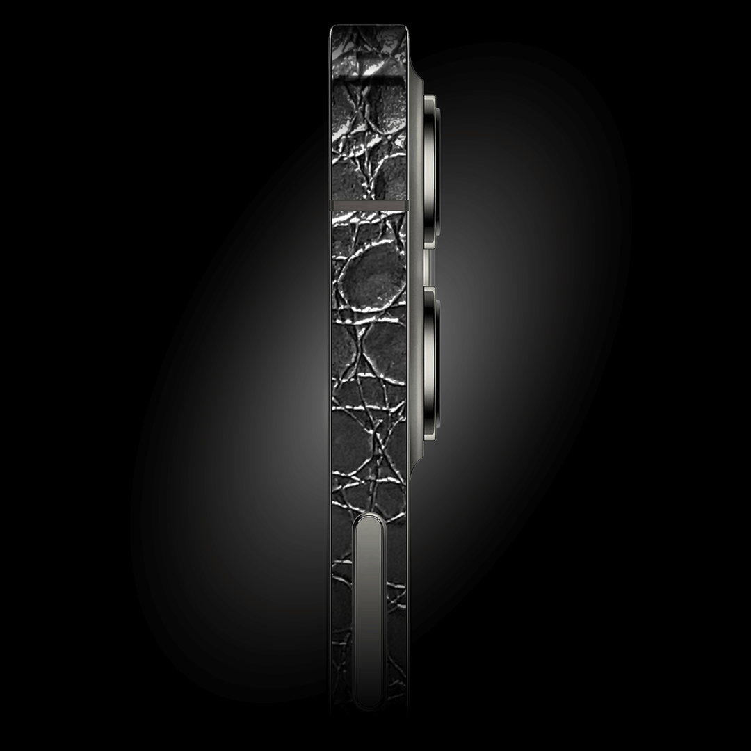 iPhone 13 LUXURIA BLACK ALLIGATOR Leather Skin - Premium Protective Skin Wrap Sticker Decal Cover by QSKINZ | qskinnz.com