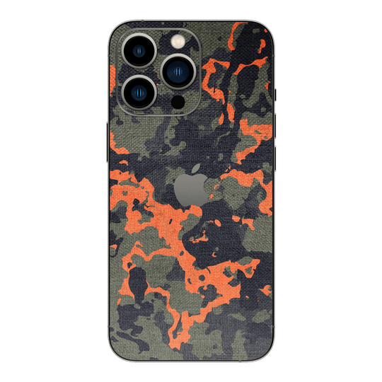 iPhone 14 PRO SIGNATURE Green and Soft Orange Camo Skin - Premium Protective Skin Wrap Sticker Decal Cover by QSKINZ | qskinnz.com