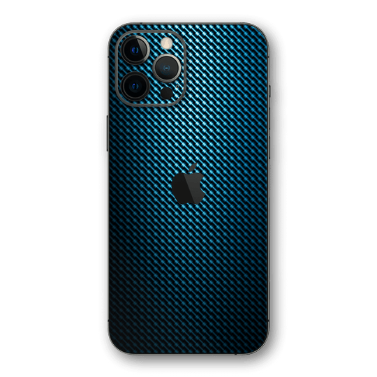 iPhone 12 PRO SIGNATURE HydroCarbon BLUE Grid Skin - Premium Protective Skin Wrap Sticker Decal Cover by QSKINZ | qskinnz.com