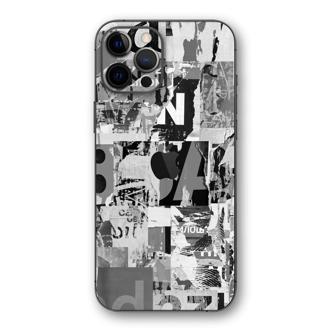 iPhone 12 PRO SIGNATURE Black & White Poster Skin - Premium Protective Skin Wrap Sticker Decal Cover by QSKINZ | qskinnz.com