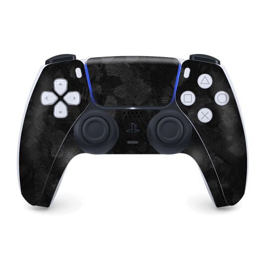 PS5 Playstation 5 DualSense Wireless Controller Skin - Luxuria 3D Textured FORGED CARBON Fibre Fiber Skin Wrap Decal Cover Protector by EasySkinz | EasySkinz.com