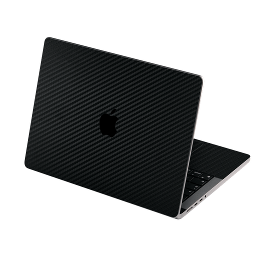 MacBook PRO 16" (2021/2023) Black 3D Textured Carbon Fibre Fiber Skin Wrap Sticker Decal Cover Protector by EasySkinz | EasySkinz.com