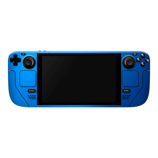 Steam Deck Satin Blue Metallic Matt Matte Skin Wrap Sticker Decal Cover Protector by EasySkinz | EasySkinz.com