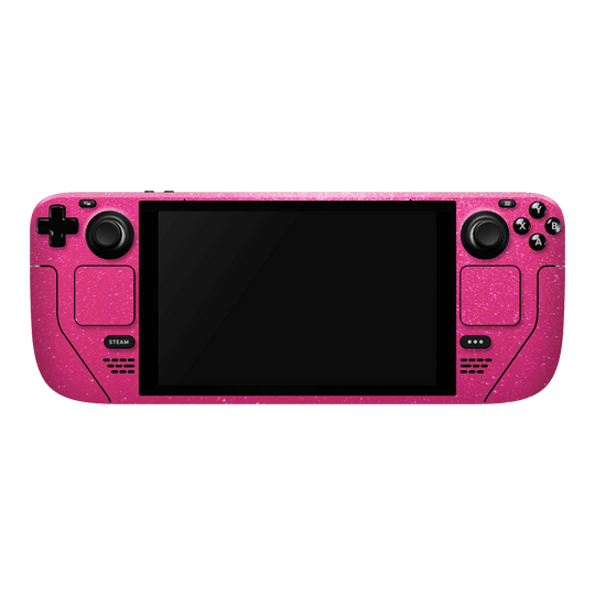 Steam Deck Diamond Candy Magenta Shimmering Sparkling Glitter Skin Wrap Sticker Decal Cover Protector by EasySkinz | EasySkinz.com